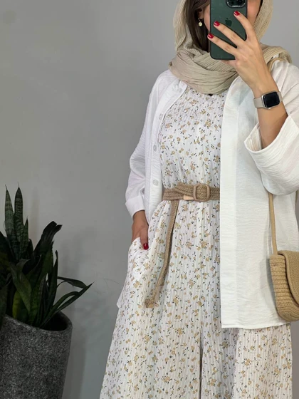 سرهمی بابونه همراه با کمربند