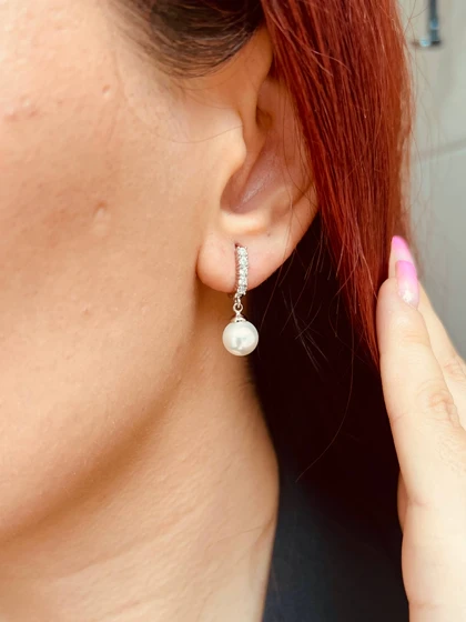 گوشواره مروارید نگینی ژوپینگ M42