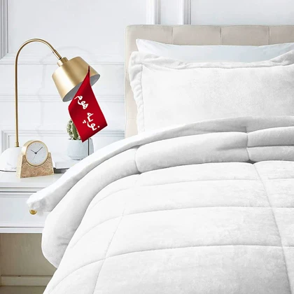 روتختی مینیمال کتان مخمل طرح مربع