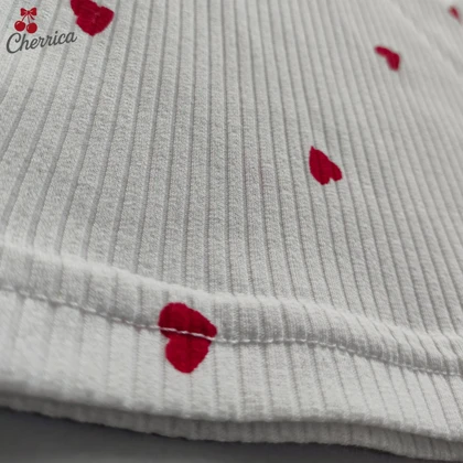 کراپ قلبی آستین کوتاه کبریتی کد 8