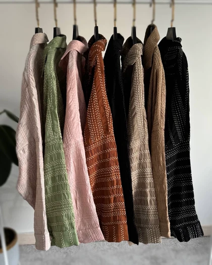 شومیز مانتویی کوک دوزی