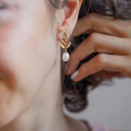 گوشواره نهال پنج برگ Nahal Earrings 5
