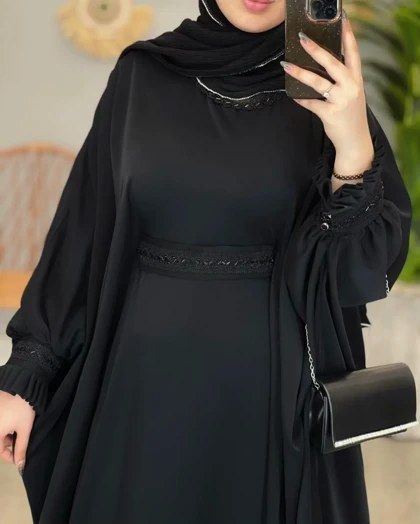 عبا الیزه آستین چین‌دار سلما