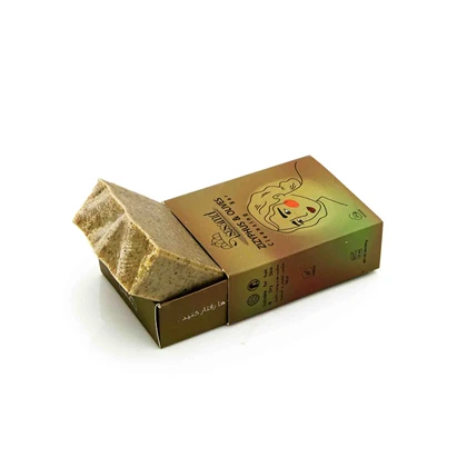 صابون سدر و زیتون دست‌ساز سزامول مناسب پوست حساس و مستعد خارش حاوی عصاره سدر و روغن زیتون وزن 80 گرم