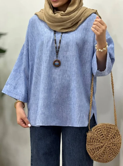 تونیک مانتویی لینن ترانه