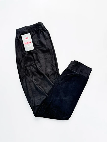 شلوار مخمل مشکی ساده