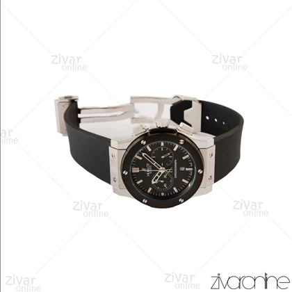 ساعت هابلوت مردانه کلاسیک فیوژن سه موتوره نقره ای مشکی 104161