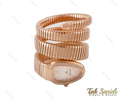 ساعت بولگاری ماری سرپنتی رزگلد نگین‌دار Bvlgari-3992-L
