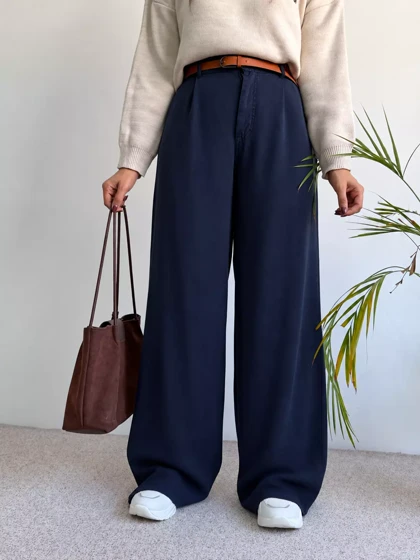 شلوار زنانه سیلک پشت کش دار | استایل تو