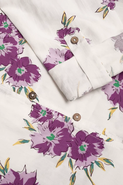 شومیز جلو گره دار نخی - 3161