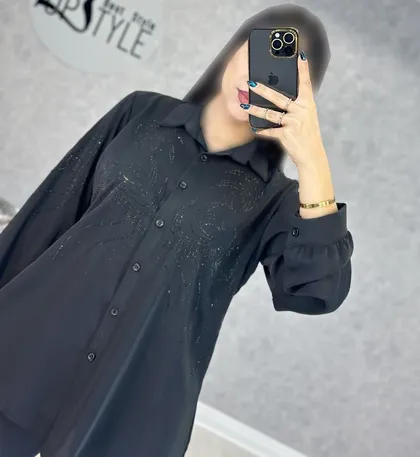 شومیز نگین طرح دار : 8621