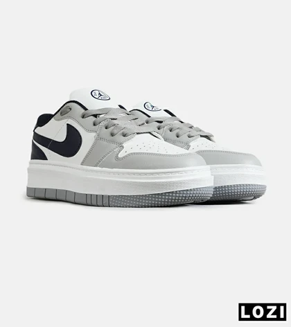 کفش مردانه و زنانه سفید طوسی سرمه ای NIKE AIR FORCE مدل 7811