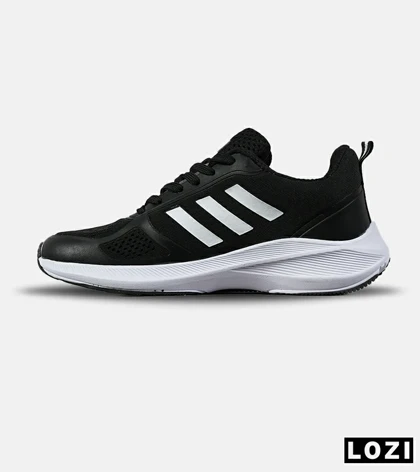 کفش کتانی مردانه و زنانه مشکی سفید ADIDAS adizero SL مدل 7635