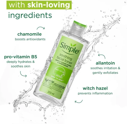 تونر آرامش بخش صورت سیمپل مدل Soothing Facial Toner