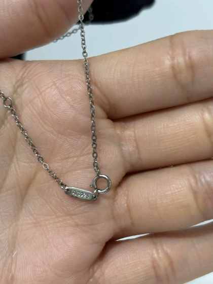 گردنبند نقره زنانه طرح کلاف نخ 995