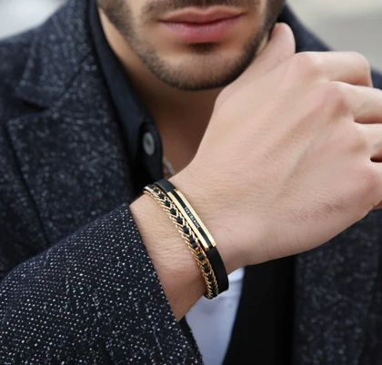 دستبند اسپرت مدل زنجیریMONTBLANC