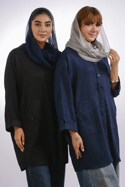 مانتو لوئیز کریشه سایز بزرگ رسا
