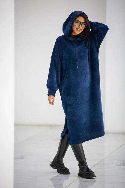 پالتو بیسکوییتی کلاهدار بلند