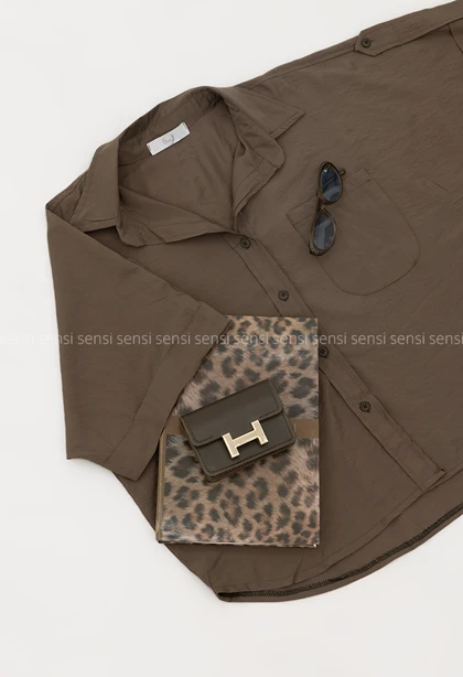 شومیز پری آستین پاکتی کد1006321