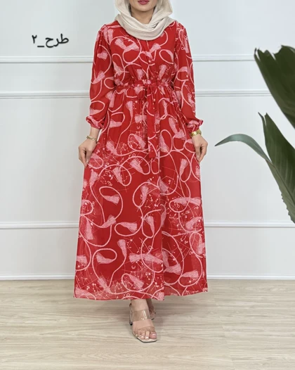 پیراهن ژیوا _ کد 094 ( چپ و راستی بلند )