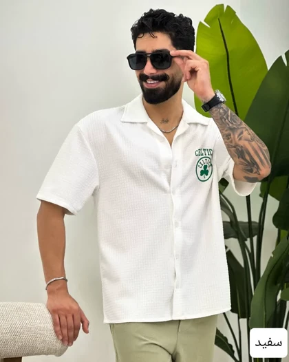 پیراهن مردانه مراکشی سایه_کد4342