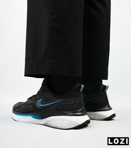 کفش کتانی مردانه مشکی آبی Nike air max pluse