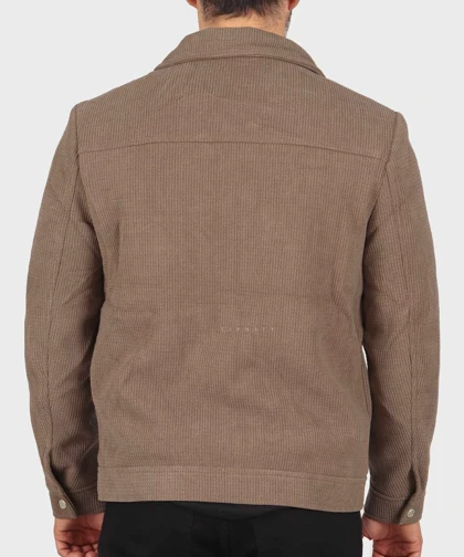 خرید کت کتان زیپ‌دار و داخل خز 2602