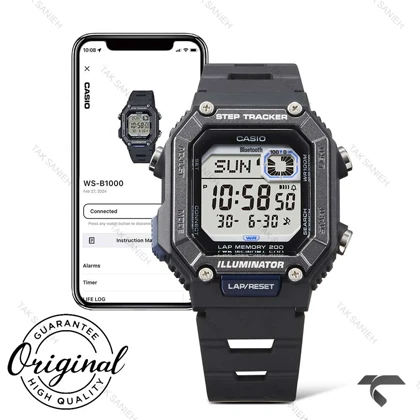 ساعت کاسیو مردانه WS-B1000-1AV اصل مشکی Casio-11829-G
