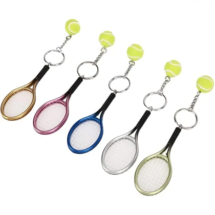 جاکلیدی و آویز کیف Mini Sports Key Chain سه بعدی طرح راکت تنیس