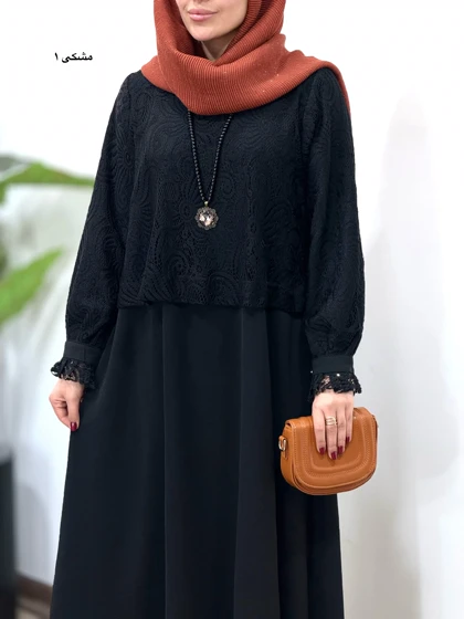 پیراهن مانتویی بلند ماریا