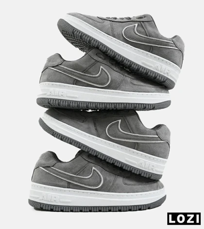 کفش کتانی مردانه طوسی نایک NIKE AIR FORCE مدل 2174