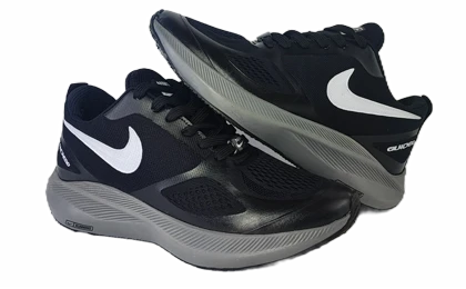 کفش اسپرت و رانینگ مردانه برند نایکی مدل شیلد nikeمشکی طوسی کد 39