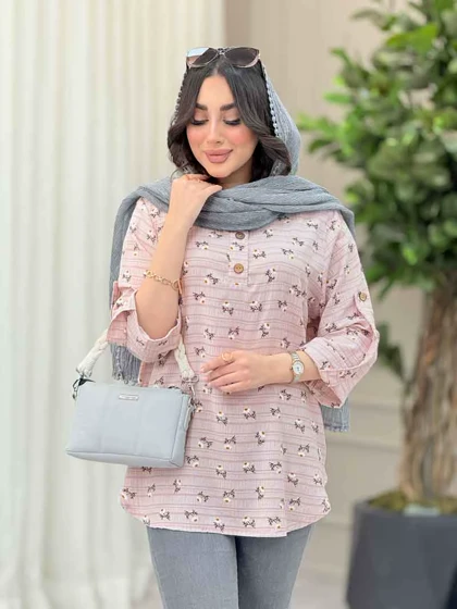 شومیز طرح گل بابونه