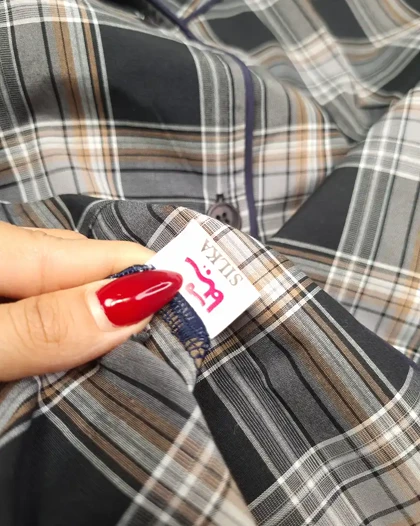 پیراهن راحتی چهارخانه مردانه اوت لت سیلکا