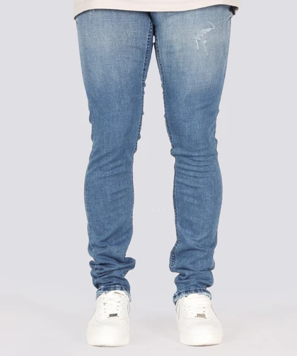 شلوار جین اسلیم مردانه آبی 0748