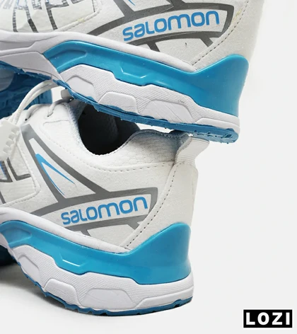 کفش کتانی زنانه و مردانه سفید آبی سالومون Salomon X ULTRA