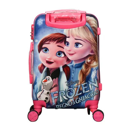 چمدان بچگانه خارجی مدل F-Elsa & Anna سایز 20 اینچ