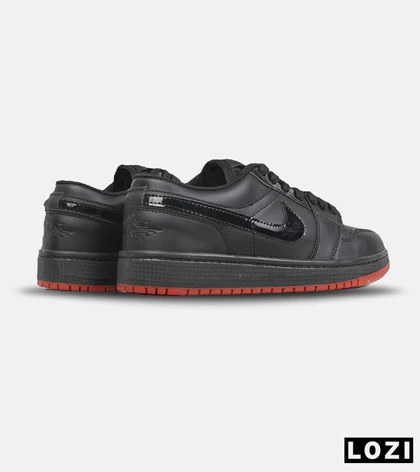 کفش کتانی مردانه و زنانه مشکی قرمز NIKE jordan 1 مدل 8776