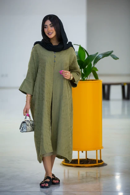 مانتو عبایی ژاکارد