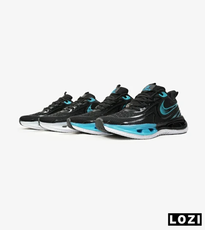 کفش کتانی مردانه مشکی آبی NIKE pegasus 33 مدل 3171