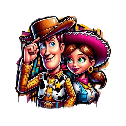 استیکر پارچه و لباس پاد آفرین مدل کارتون اسباب بازی ها کد 2761