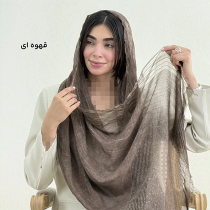 شال زنانه لینن دور ریش | آی بولک