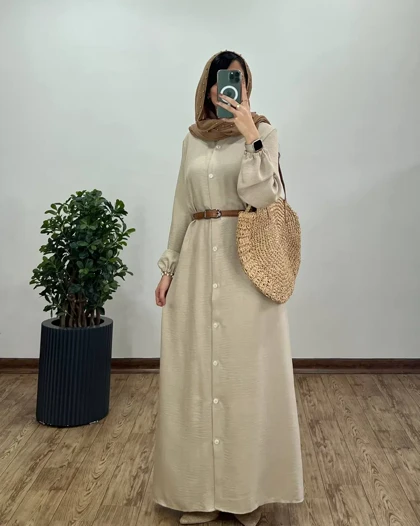 مانتو عبایی بلند بانو