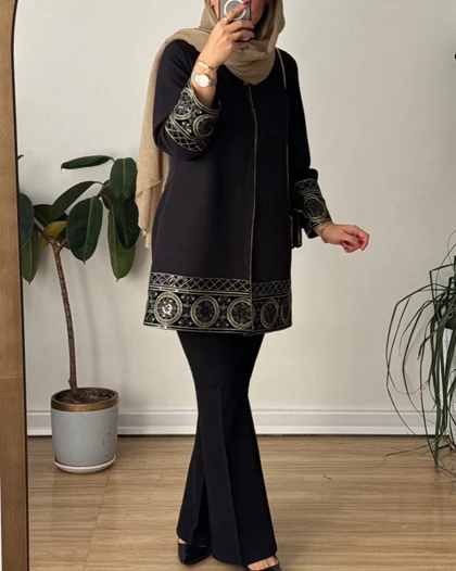 مانتو کتی سوزن دوزی خاتون