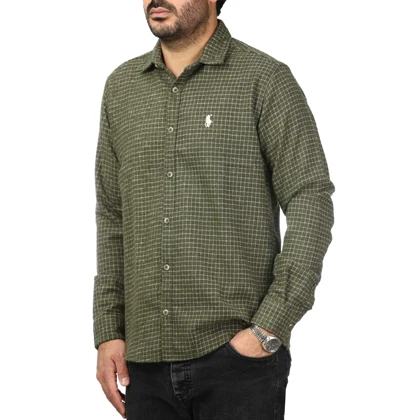 پیراهن آستین بلند پشمی مردانه مدل 6103897