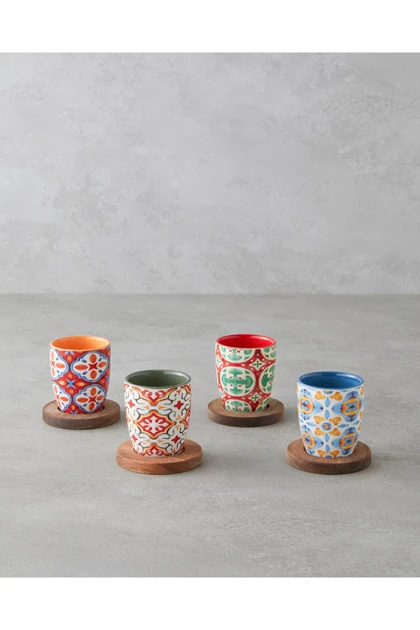 فنجان 4 نفره English Home مدل Sorrel Stoneware استون‌ور - چندرنگ