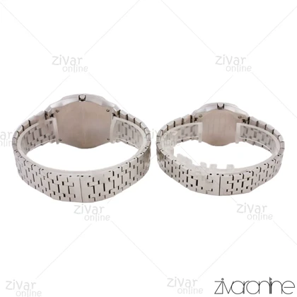 ست ساعت گوچی نقره ای صفحه طوسی 105740