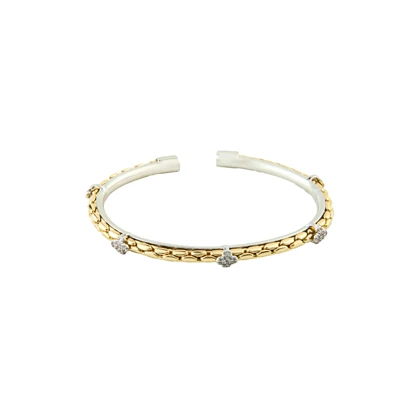 دستبند زنانه بنگل مدل ونکلیف نگینی