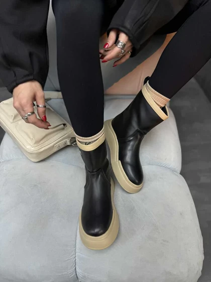 نیم بوت CELINE دو رنگ