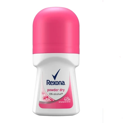 رول ضد تعریق و لطافت بخش زنانه رکسونا مدل Powder Dry حجم 50 میلی لیتر